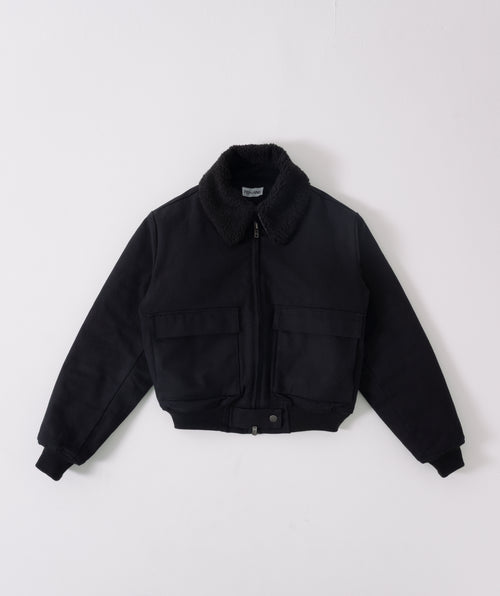 fur-collar aviator jacket