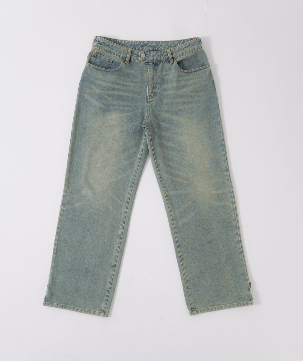 structured straight denim