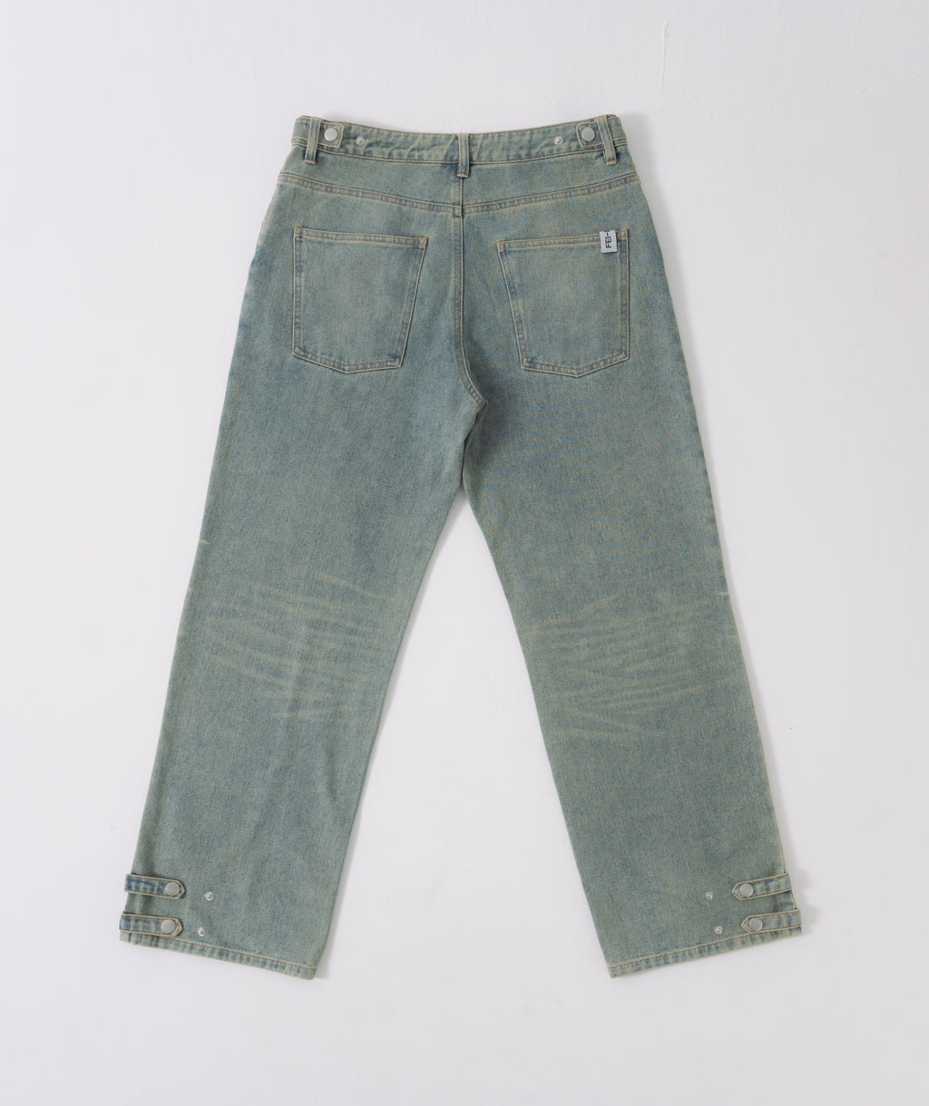 structured straight denim