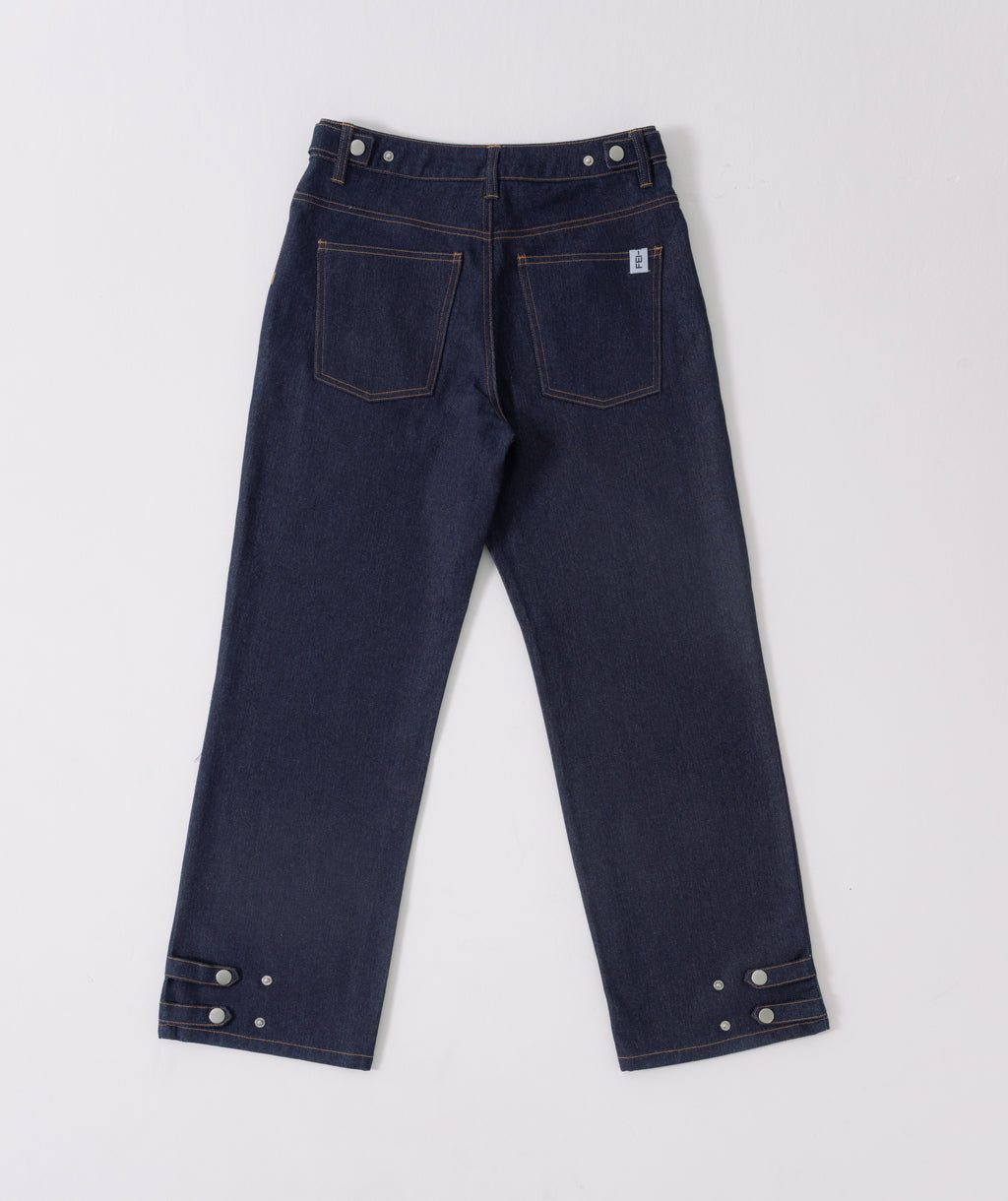 structured straight denim
