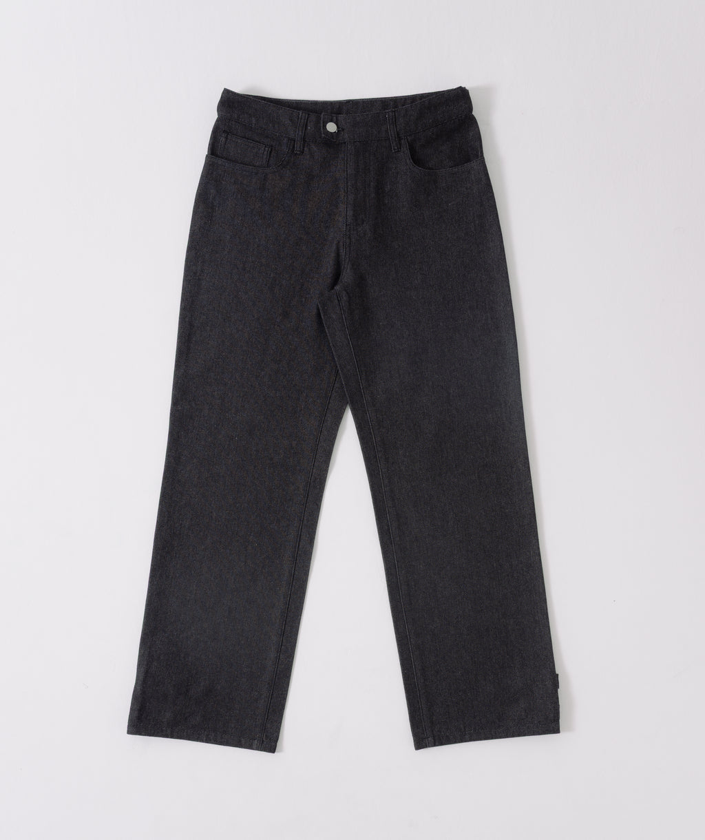 structured straight denim