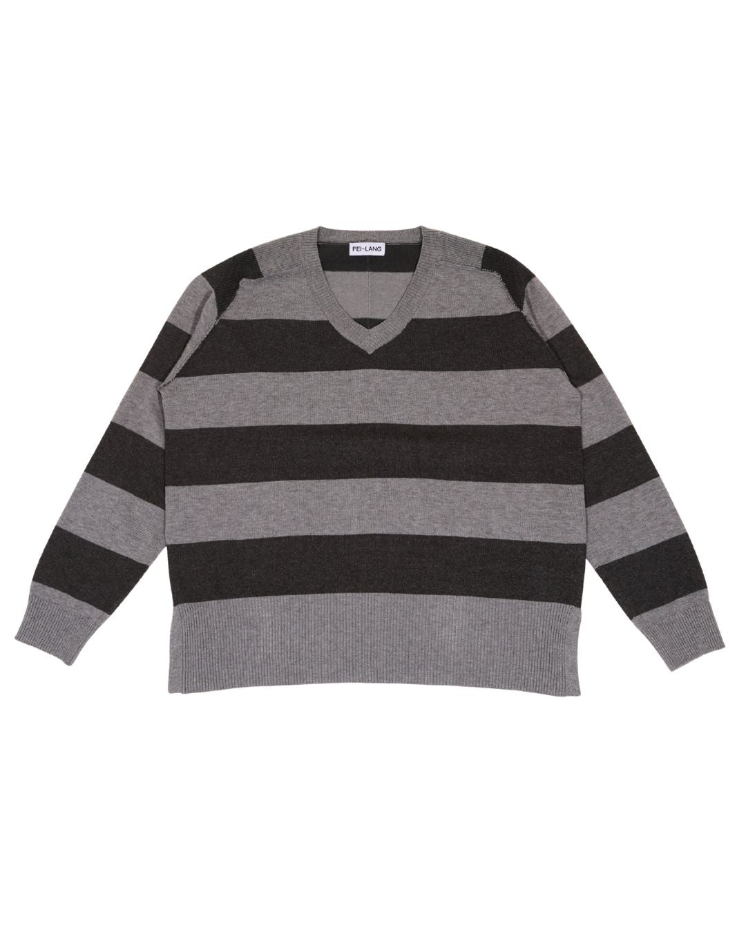 scarf set spring v neck knit