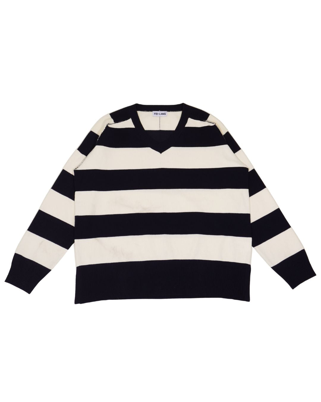 scarf set spring v neck knit