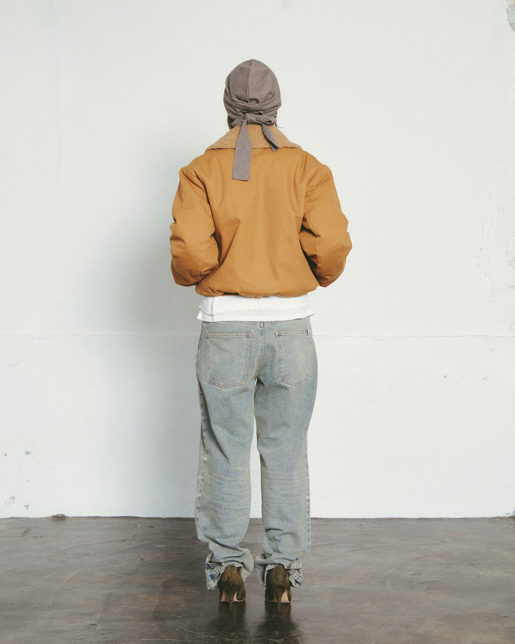 fur-collar aviator jacket