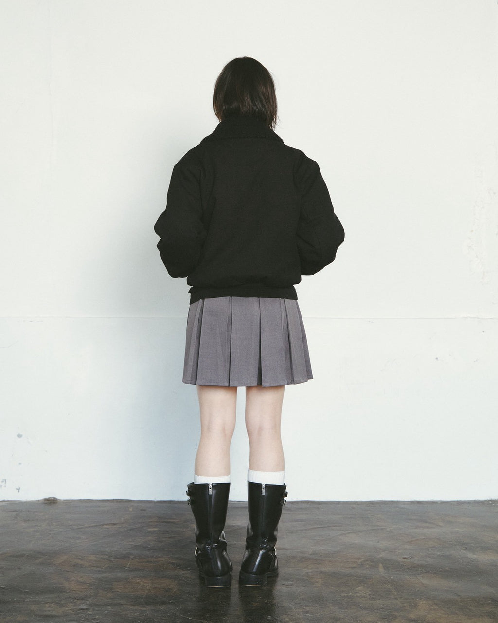 fur-collar aviator jacket