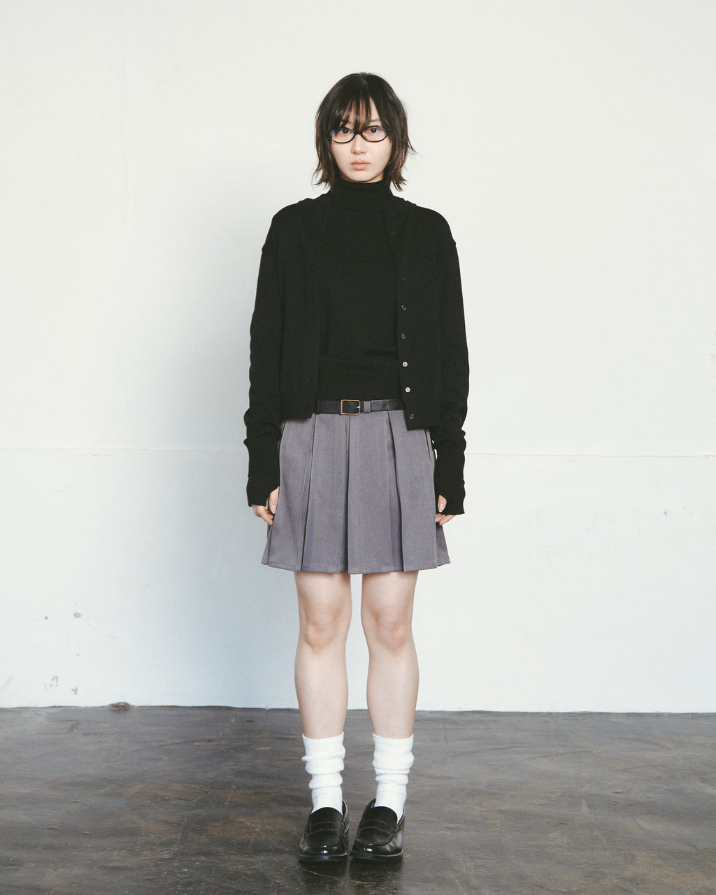 button-up cropped cardigan