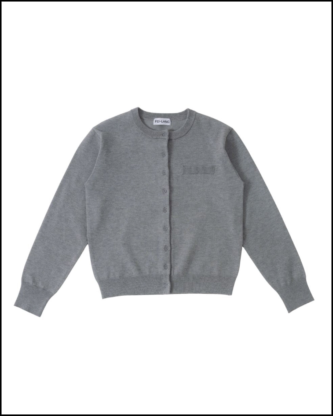 button-up cropped cardigan