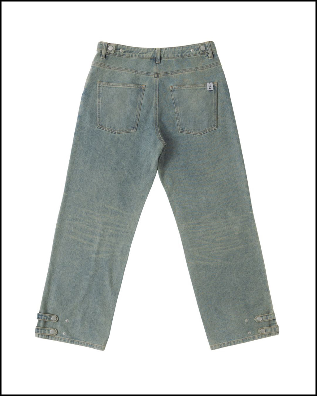 structured straight denim